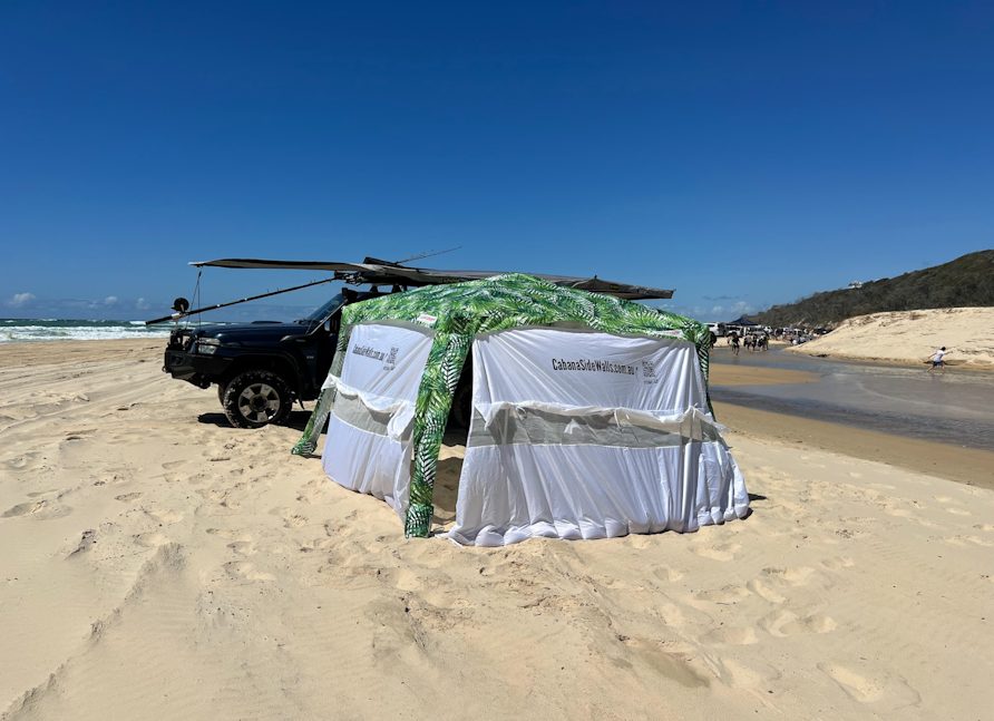 Cabana Side Walls On the Beach Green