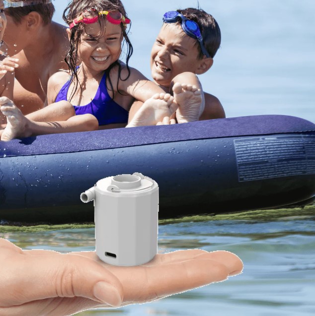 Mini Inflator, Deflator With Torch 3 in 1 Rechargeable